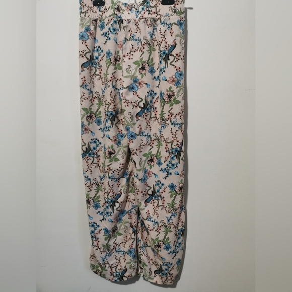 Cynthia Rowley Pink, Blue & Green Floral and Birds Pajama Pants - Picture 2 of 9